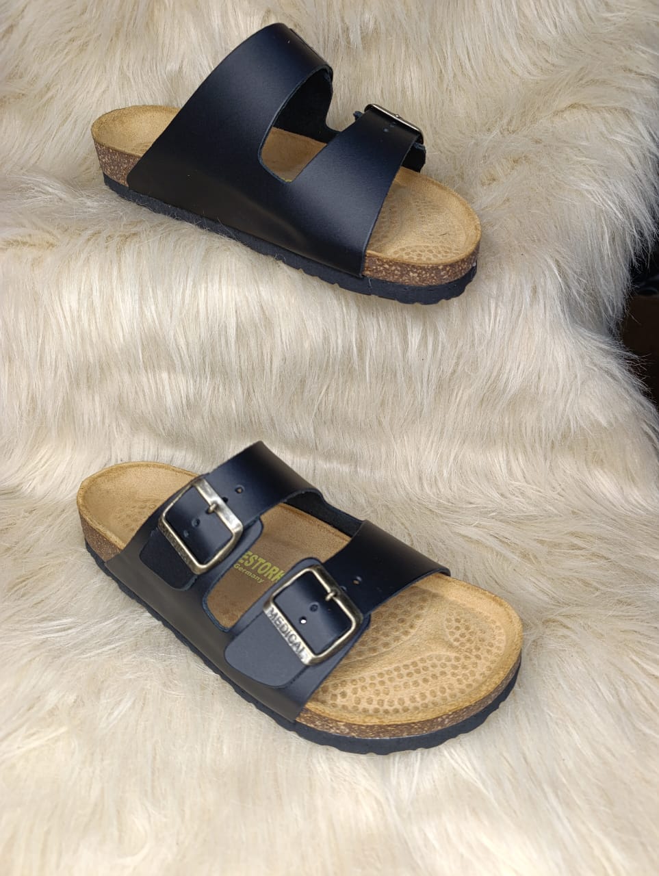black coir Birken Sandal