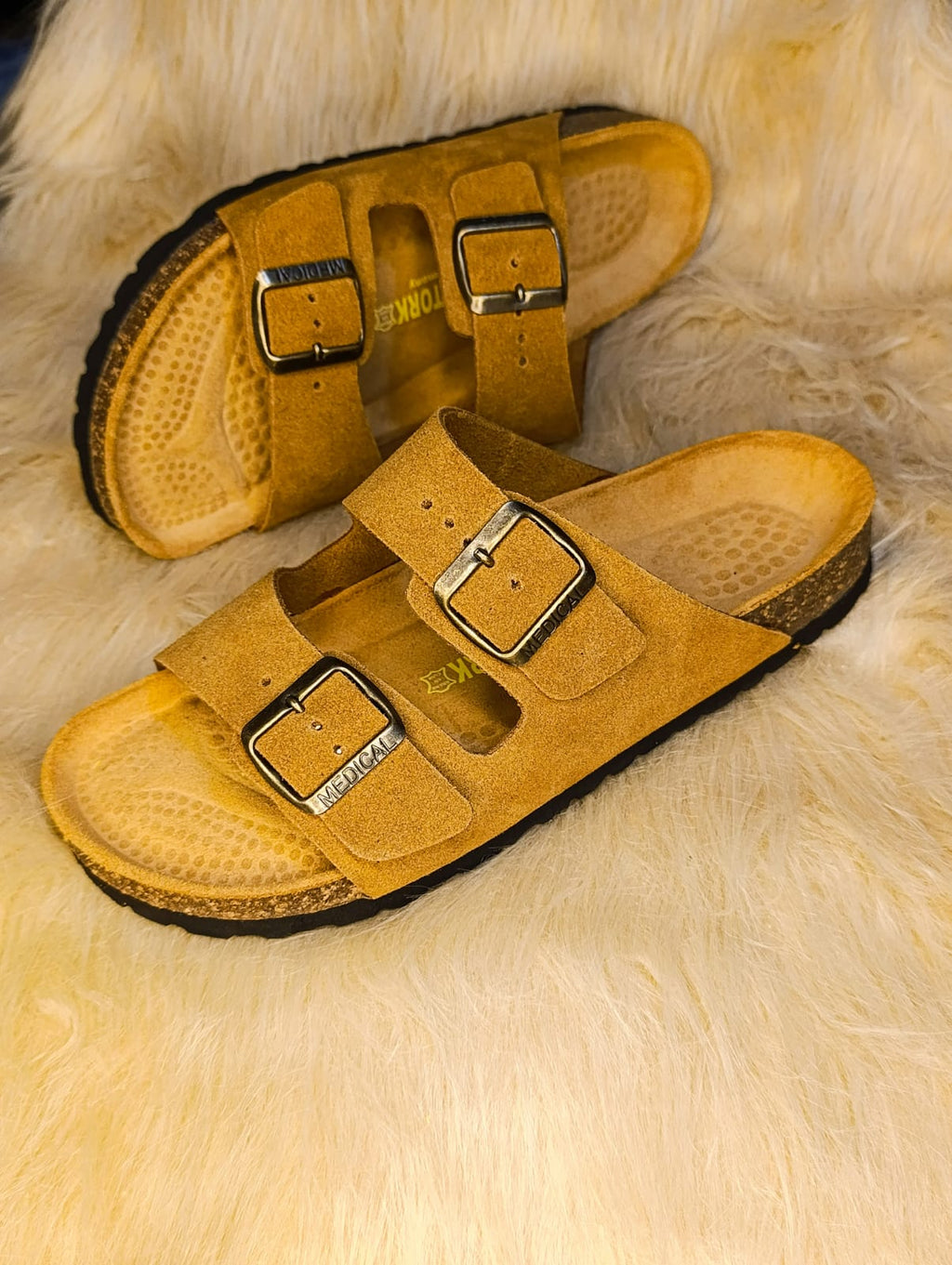 Marron clair Daim Birken Sandal