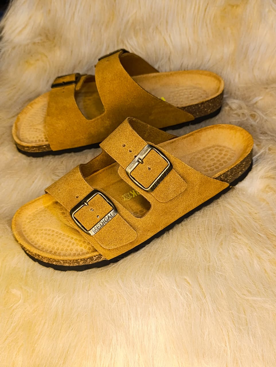 Marron clair Daim Birken Sandal